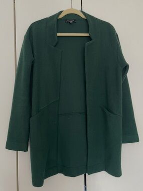 Express Green Sweater Jacket Size XS